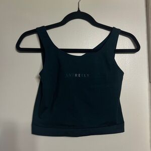 Lvfreely Dark Green Workout Tank Top